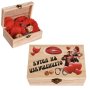 2679 Еротичен комплект в кутия – белезници бич любовни зарчета листенца от рози