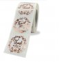 100 бр Thank You бял розов златен надпис самозалепващи лепенки стикери за ръчна изработка за подарък, снимка 5