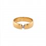 Златен дамски пръстен 4,06гр. размер:55 14кр. проба:585 модел:15561-1, снимка 1 - Пръстени - 40075833