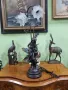 Чудесна голяма антикварна фигурална настолна лампа , снимка 2