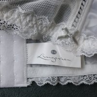 C&A Lingerie 80D луксозен бял сутиен с меки чашки с бродерии върху тюл, снимка 7 - Бельо - 43159550