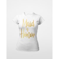 Тениска за моминско парти - Maid of Honnor, снимка 4 - Тениски - 27942902