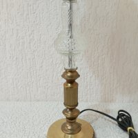 Комплект от две големи месингови лампи - лампа, снимка 3 - Антикварни и старинни предмети - 43486233