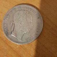 Стара сребърна монета 1 флорин 1888 година Австрия , снимка 3 - Нумизматика и бонистика - 42938976