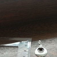 Сребърна висулка с камък циркон, снимка 1 - Колиета, медальони, синджири - 32582798