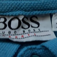 BOSS - синя тениска, снимка 3 - Тениски - 27927539