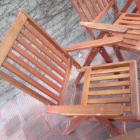 Скандинавски стол, тиково дърво, мacив ,4бр.,столове, снимка 4 - Столове - 40515372