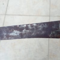 Стар английски нож с посребрена дръжка, снимка 3 - Антикварни и старинни предмети - 38898834