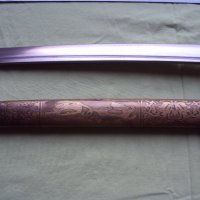 Японски меч нихонто 4 катана острие сабя ятаган, снимка 4 - Други ценни предмети - 39579096