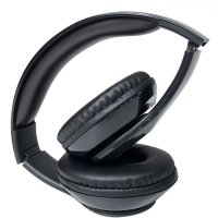 Сгъваеми Bluetooth слушалки черни, снимка 2 - Слушалки и портативни колонки - 43426094