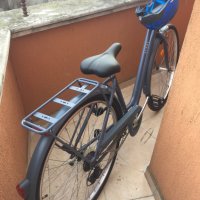 Градски велосипед ELOPS 120 с ниска рамка, син, снимка 2 - Велосипеди - 39987649