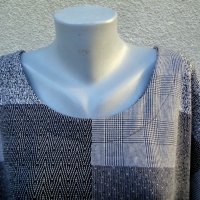 8XL Нова  черно/бяла блуза , снимка 2 - Блузи с дълъг ръкав и пуловери - 39236077