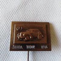 Значка, знак-Шкода - skoda tudor 1946, снимка 2 - Антикварни и старинни предмети - 40820740