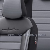 Тапицерия за седалки Comfortline CMF206 Черно/Сиво, снимка 1 - Аксесоари и консумативи - 43830987