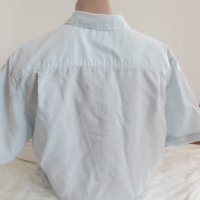 Мъжка риза с къс ръкав от лен BTF, снимка 2 - Ризи - 27048309