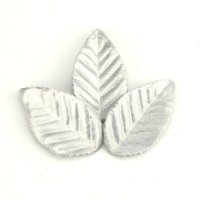 Изкуствени листа златисти сребристи листенца за декорация - 10 бр /комплект, снимка 2 - Други - 40395398