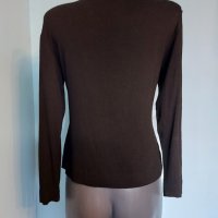 Памучна еластична блузка с прекръстосано деколте / голям размер , снимка 5 - Блузи с дълъг ръкав и пуловери - 15415129