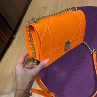 Нова силиконова оранжева чанта Zara , снимка 12 - Чанти - 33466871