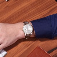 Нов Модерен Луксозен Мъжки Аналогов  Часовник 43mm Водоустойчив Кожен, снимка 4 - Мъжки - 43514482