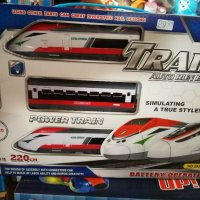 Влак с батерии, големина на пътя 220см, снимка 1 - Образователни игри - 39017009