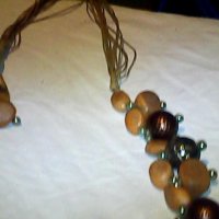 красиво  старо колие оет естествени перли е дерво, снимка 4 - Колиета, медальони, синджири - 38208355