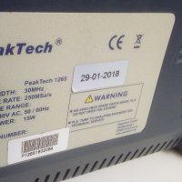 Цифров осцилоскоп PEAKTECH 1265, 2x30MHz, снимка 9 - Друга електроника - 33335460