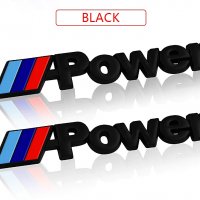 BMW M Power лого емблема - Черна, снимка 1 - Аксесоари и консумативи - 26242698