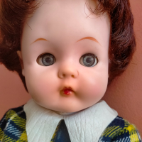 Стара оригинална кукла MMM-Puppe Germany 1960 38 см, снимка 8 - Колекции - 44928314