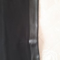 Дамски панталон отсрани с кожа-нов, снимка 2 - Панталони - 36705274