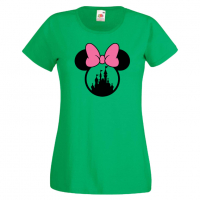 Дамска тениска Minnie Head 3 Подарък,Изненада,Рожден ден,, снимка 3 - Тениски - 36530087