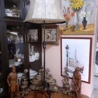 Жесток много голям антикварен лампион от ковано желязо кожа, снимка 2 - Антикварни и старинни предмети - 35064358