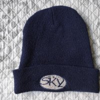 Зимна мъжка синя шапка SKY, снимка 1 - Шапки - 43153819