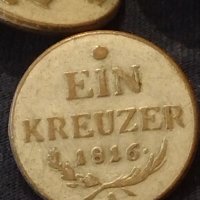 Лот стари редки копчета EIN KREUZER 1816 уникални 5 броя за КОЛЕКЦИОНЕРИ 25037 , снимка 2 - Други ценни предмети - 43266796