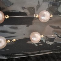 Елегантно колие с перли, снимка 2 - Колиета, медальони, синджири - 43895077