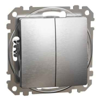 Продавам Сериен ключ 10A Драскан алуминий SCHNEIDER ELECTRIC Sedna Design, снимка 1 - Други - 44896041