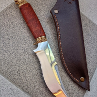 Ръчно изработен ловен нож от марка KD handmade knives ловни ножове , снимка 1 - Ножове - 44874815