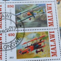 Пощенски марки  две серии МАРИЯ КЮРИ поща Конго, САМОЛЕТИ поща Малави за колекция 29812, снимка 8 - Филателия - 37690476