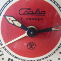 Колекционерски будилник часовник Слава на кирилица червен, снимка 4 - Антикварни и старинни предмети - 44003630