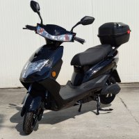 Електрически скутер My Force черен цвят с регистрация и багажник, снимка 5 - Мотоциклети и мототехника - 37027568