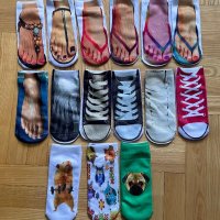 Забавни 3D чорапи, снимка 4 - Дамски чорапи - 43788044