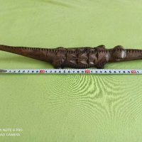 Абаносова фигура на крокодил от абанос , снимка 1 - Други ценни предмети - 32240130