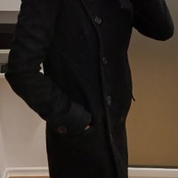 дамско палто зимно елегантно черно, снимка 3 - Палта, манта - 43949354