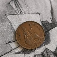 Монета - Великобритания - 1 пени | 1949г., снимка 1 - Нумизматика и бонистика - 43438495
