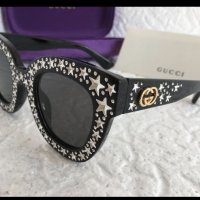 Gucci 2018 дамски слънчеви очила с звезди камъни, снимка 6 - Слънчеви и диоптрични очила - 28281398