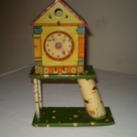 Тенекиена Играчка Часовник с пиле механика за части , снимка 1 - Колекции - 43920604