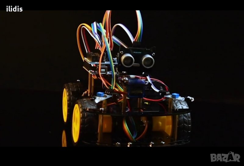 4WD смарт количка за Ардуино Уно R3 project, снимка 1