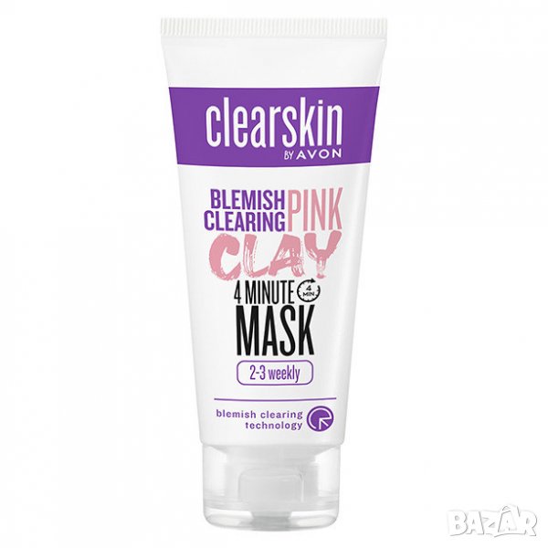 Cleraskin 4-минутна маска с розова глина 75ml, снимка 1
