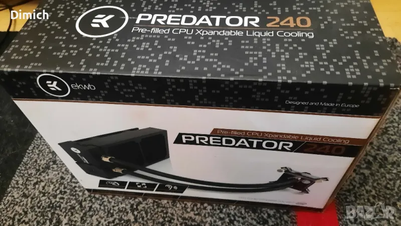 Видеокарта GTX 1070 + Водно охлаждане EK predator 240, снимка 1
