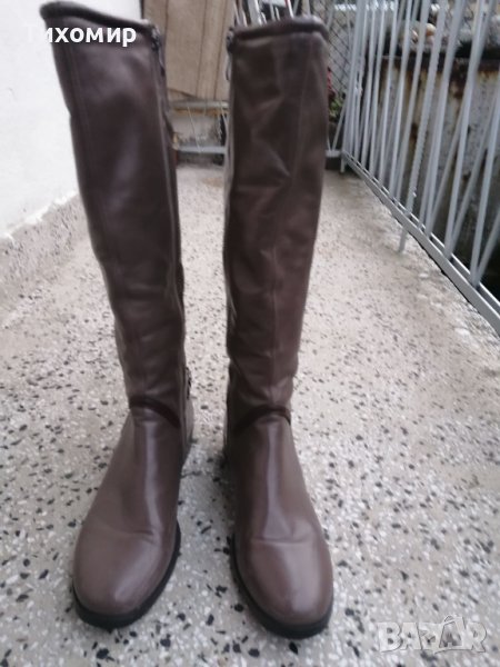 Дамски зимни кожени ботуши , снимка 1