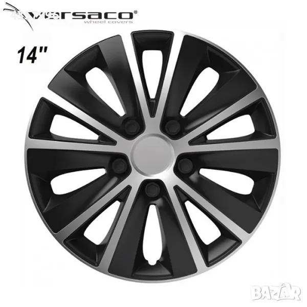 Тасове за джанти 14'' Versaco Rapid Silver / Black, снимка 1